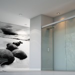 Mampara de ducha de frente con puertas abatibles en Mallorca